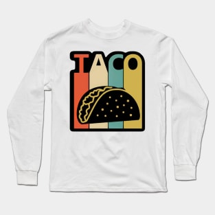 Vintage Taco Long Sleeve T-Shirt